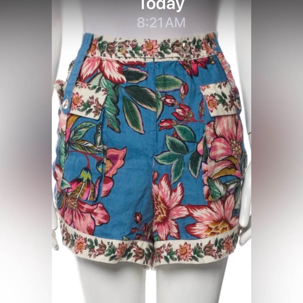 FARM Rio Floral Blue Shorts